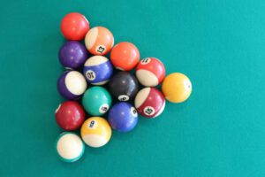 a Rack of 8-ball